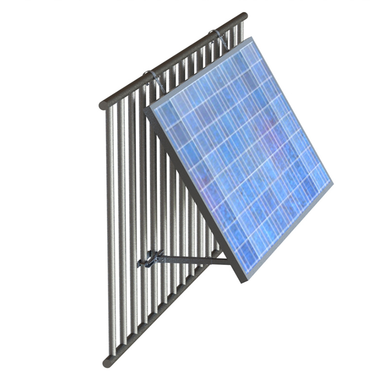 solar panel installation in balcony